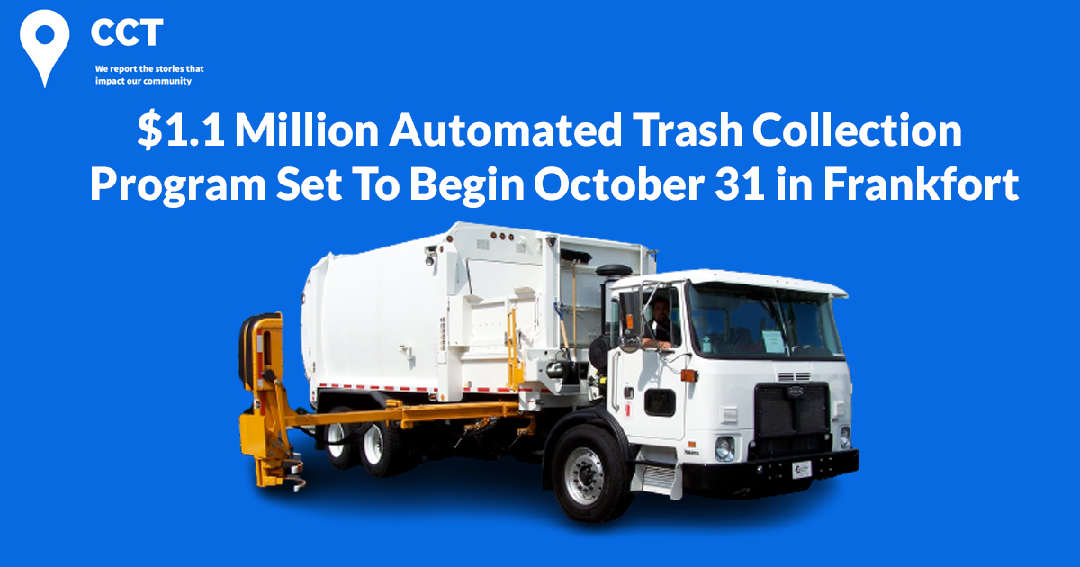 $1.1 Million Automated Trash Collection Program Set To Begin October 31 in Frankfort