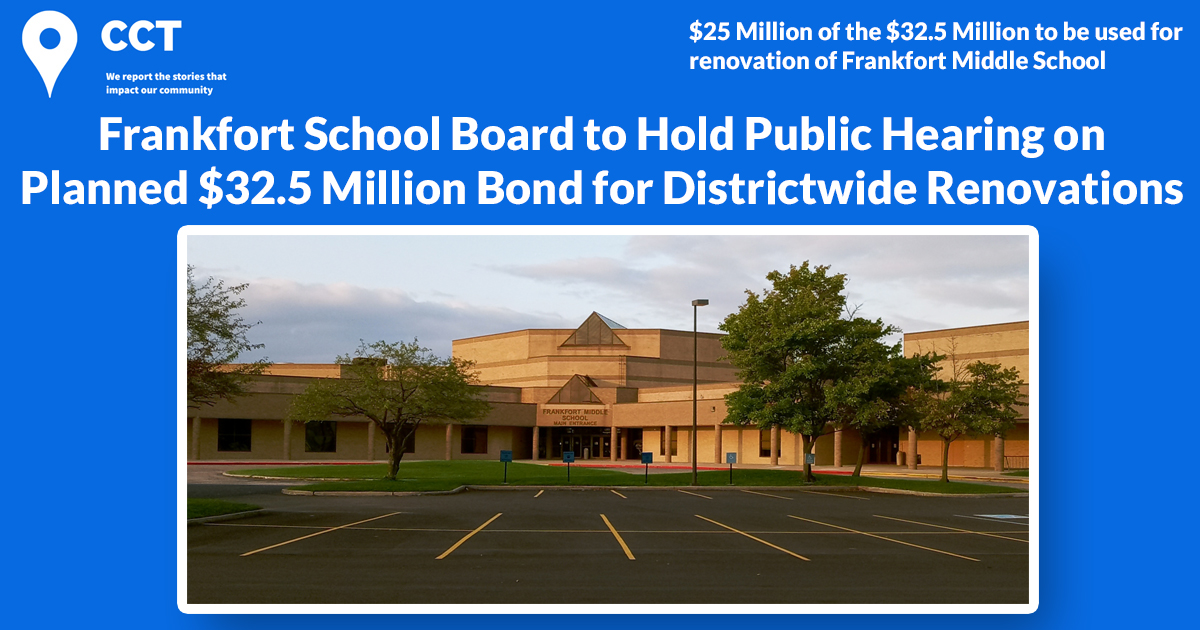 Frankfort School Board to Hold Public Hearing on Planned $32.5 Million Bond for Districtwide Renovations